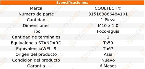 (1) Bulbo Indicador Temperatura Audi 5000 5 Cil 2.3l 87/88 Foto 2