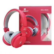 Fone De Ouvido Com Fio P2 Headphone Anti-ruído Confortável Cor Vermelho