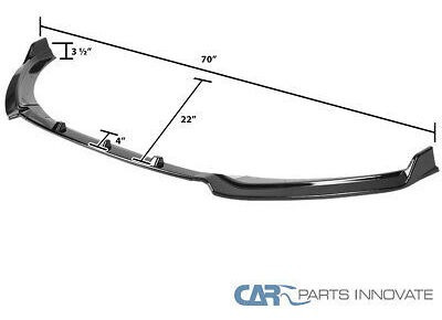 Fits 17-18 Hyundai Elantra Glossy Black Front Bumper Lip Ttx Foto 2