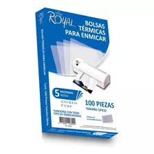 Mica Térmica Royal 040829 Para Enmicar Oficio 5mil. 100pzs