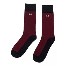 Medias Rayas Nero Rosso Largas Mh Socks Mario Hernández