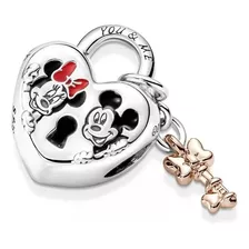 Charm Pandora Corazon Candado Micke Minnie Mouse Ale 925