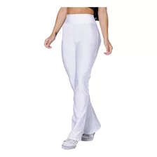 Calça Flare Bailarina Cirrê Cos Alto Com Bolso Atras Luxo