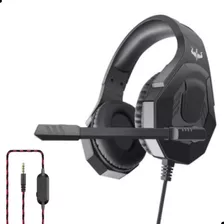 Fone Ouvido Led Headset Gamer Fio Microfone Para Pc Ps4 Xbox