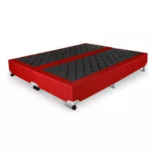 Base Box King Poliester 193x203x25cm Prorelax Vermelho Aiwt