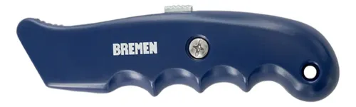 Cutter Cuchilla Metálica Para Uso Intensivo Bremen 8040 Color Azul - 1 Unidad