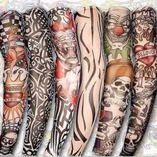 6 Sleeve Manga Fake Tattoo Tatuagens Falsa Segunda Pele