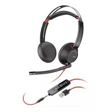 Auriculares Usb Poly Con Microfono Negro