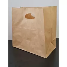 Bolsa Kraft Troquel Para Delivery 