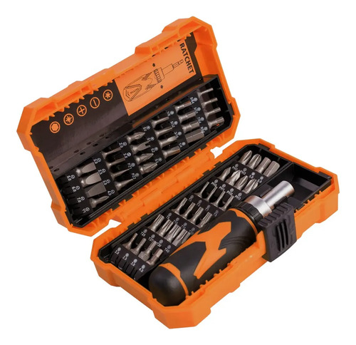 Destornillador Porta Puntas Con Crique Hamilton + 48 Puntas Cod. Jp49 Dgm