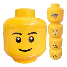 Dulcero Cabeza De Lego Plástico Distintos Diseños 15 Piezas 