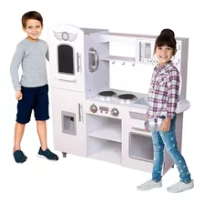 Cocina De Madera Con Luces Y Sonido Deluxe Kids House 