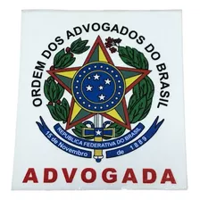 Dois Adesivos Advogada Para Uso No Vidro Do Carro 