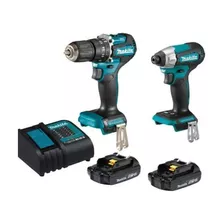 Makita Taladro+atornillador Inalambrico Dlx2414x7 2 Bateria