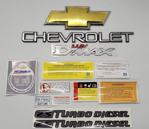 Chevrolet Luv Dmax Calcomanias Y Emblemas 2.5 Turbo Diesel Foto 2