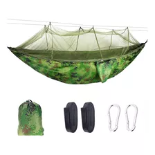 Rede De Dormir Com Portát Camping Mosquiteiro Descanso 300kg Cor Camuflar