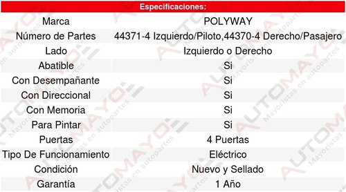 Espejo (de Calidad) Buick Enclave 10-16 Polyway Foto 2