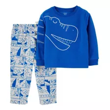 Pijama Fleece Carters Menino Manga Longa - 2 Peças 