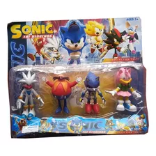 Figuras Colección Juguete Sonic X4 Unidades 