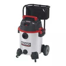 Aspiradora Industrial De Tacho Ridgid 1610rvm0 60l Plateada, Negra Y Roja 120v 60hz