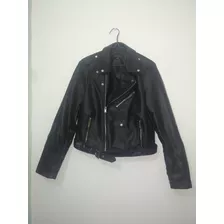 Chaqueta De Cuero Sintético Para Dama