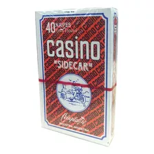 Baraja Casino Sidecar 40 Cartas Naipes Españolas Roja Orig