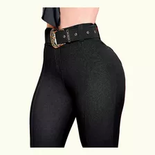 Calça Legging 3d Modeladora Cirre Premium Com Cinto Feminina