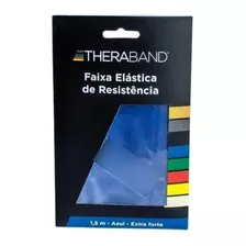 Faixa Elástica Thera Band Original 1,5m Azul Extra Forte