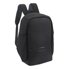 Mochila Antirrobo Portanotebook Usb Unicross Ejecutiva 3640 Color Negro Diseño De La Tela Liso