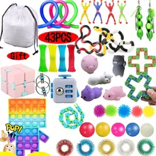 Kit Fidget Toys Barato, 43 Peças De Brinquedo Sensorial Pop