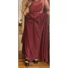 Vestido De Fiesta Elegante Con Piedreria.