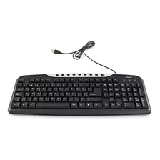 Teclado Verbatim Usb Wired Multimedia Cableado 98109