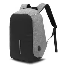 Mochila Backpack Antirrobo De Gran Capacidad Con Cargador Usb