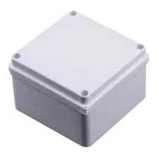 Caja De Paso En Pvc 10x10 Blanco X7cm Pared + Tornillos