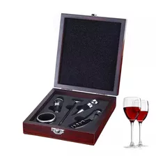 Kit Sacacorchos De Vino Accesorios Acero 5 Piezas - Box