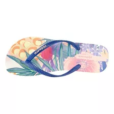 Sandalias De Playa Para Mujer Con Estampado Floral Hawaiano.