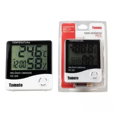 Termo-higrômetro Termômetro E Relógio Digital Mesa E Parede
