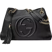 Gucci Soho Bhfo - Bolso De Mano Grande De Piel Con Cadena .