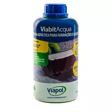 Viapol Ecol 2 Emulsão E Pintura Asfáltica Base Água 1 Litro Acabamento Preto Cor Preto