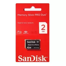 Cartão De Memória Memory Stick Pro Duo 2gb // Sony Dsc-h9