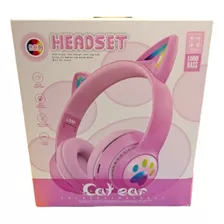 Audífonos Gamer L550 Cat Ear Oreja Gato Luz Bt5 Micrófono 