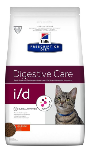 Alimento Hill's Prescription Diet Digestive Care I/d Para Gato Sabor Pollo En Bolsa De 1.8kg