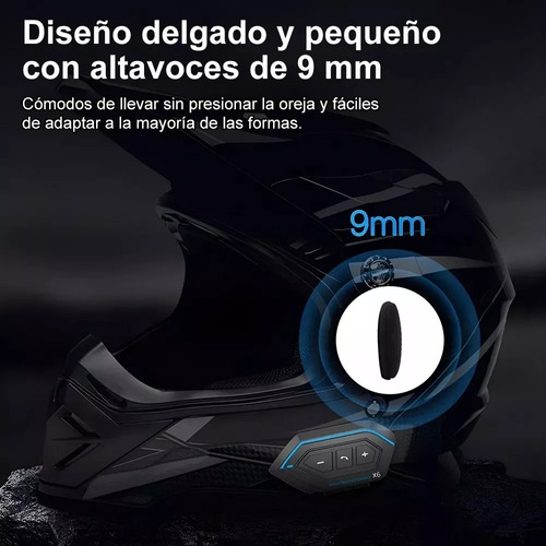 Audfonos Impermeables Bluetooth Para Casco De Motocicleta Foto 9