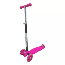 Patinete Infantil 3 Rodas Rosa Importway C/ Altura Regulável