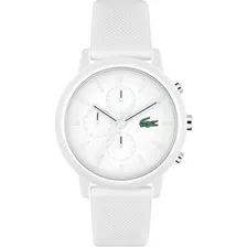 Reloj Lacoste Hombre Silicona Blanco Crono 50mts Lc2011246