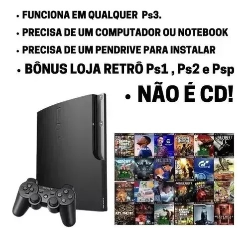 Pacote + De 14mil Jogos Ps3 Mídia Digital Envio Imediato