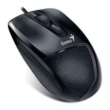 Mouse Genius Dx-150x Ergonômico Preto Usb 1000dpi 3 Botões 