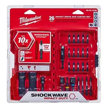 Atornillador Kit De Puntas 26 Piezas Milwaukee