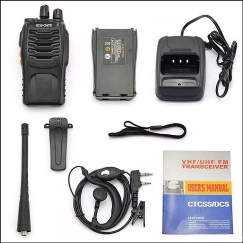 Set Radio Fm Walkie Talkie Audifonos Recargable Foto 7