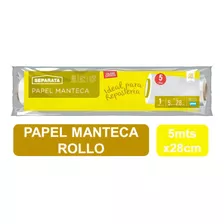  Papel Manteca Separata 28 Cm X 5 Mts Primera Calidad